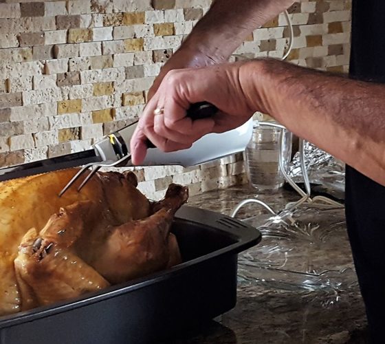 Carving turkey