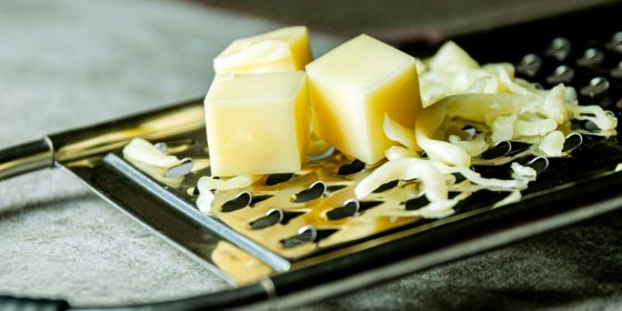 Cheese grater closeup