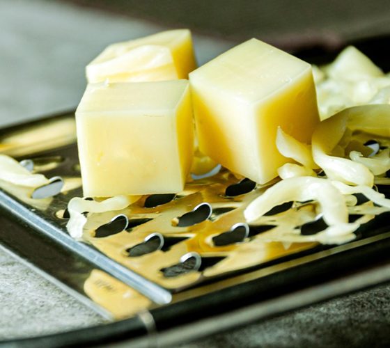 Cheese grater closeup
