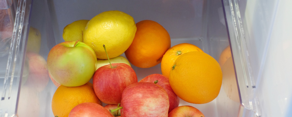 Fruits on the fridge