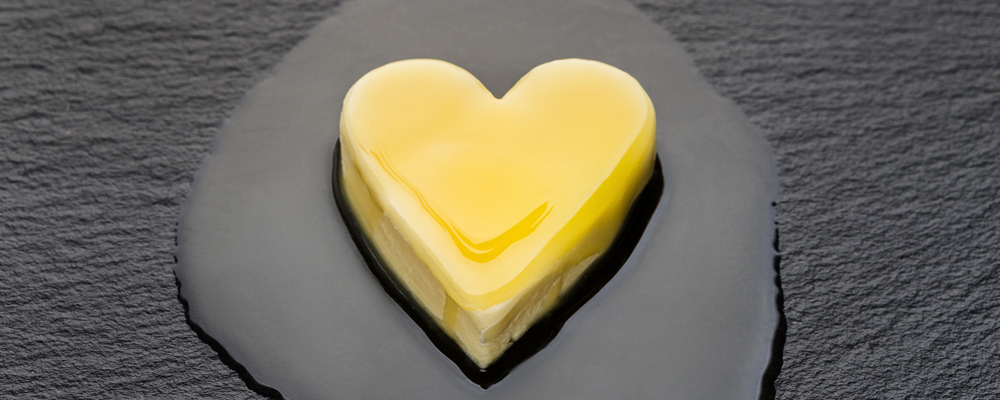 Melting butter heart