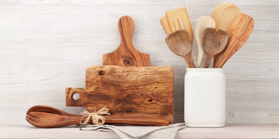 Set of various kitchen utensils