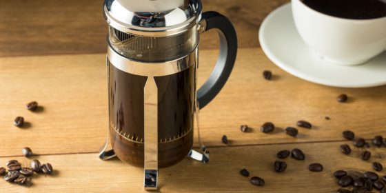 Warm Homemade French Press Coffee